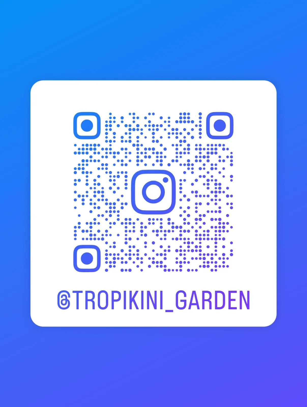 QR Code Instagram @tropikini_garden